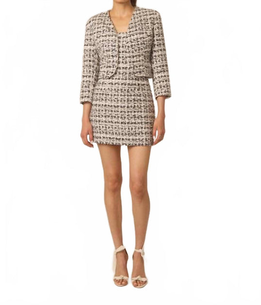 Gilner Farrar Liora Tweed Jacket Grey US 6 2