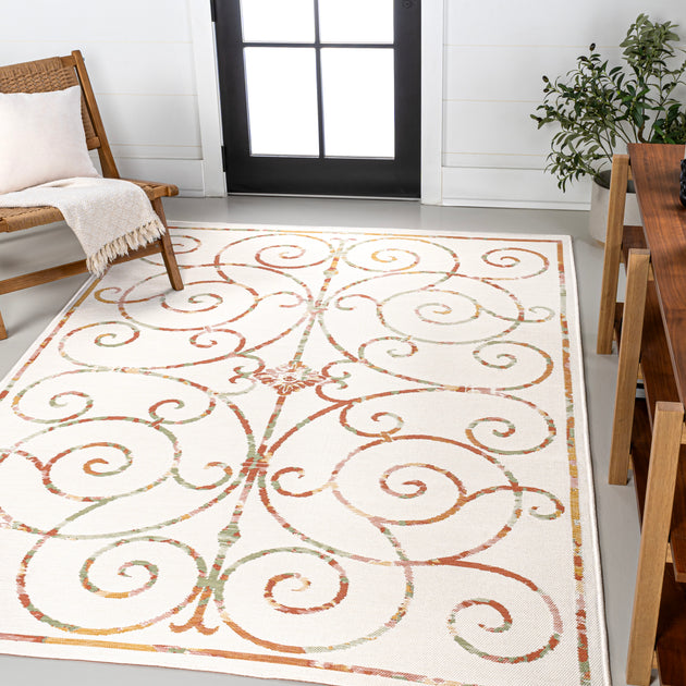 Jonathan Y Danae Area Rug Cream/Terra 5x8 ft 2