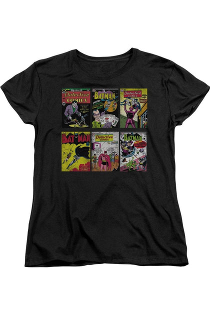Gildan Batman Covers Short Sleeve T-Shirt Black Large 2