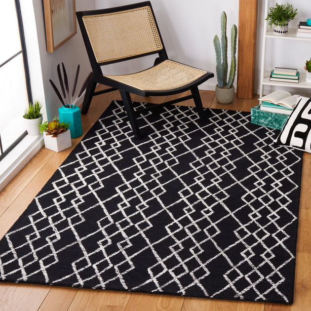Safavieh MET994 Area Rug Black/Ivory 2