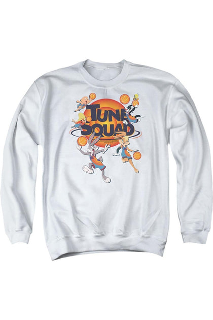 Gildan Space Jam 2 Tune Squad Group Crewneck Sweatshirt White Small 2