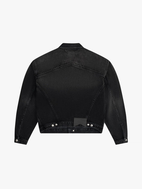 Rhude Cotton Denim Trucker Jacket Black XLarge 3