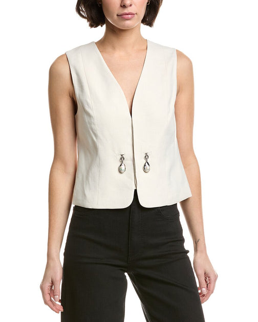 A.L.C. Leo Vest White US 00 4