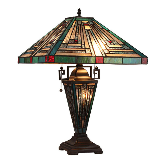 Lampe de Table Tiffany Mission ChloeLighting INNES 16" 2