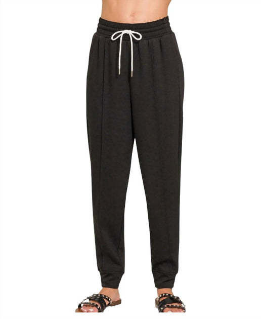 ZENANA Scuba Sweatpants Black 3X 2