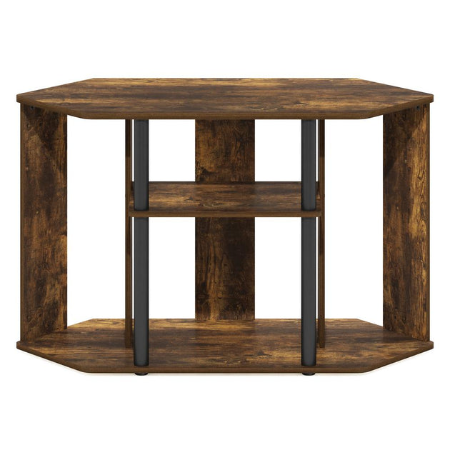 Furinno Classic TV Stand Amber Pine/Black 4
