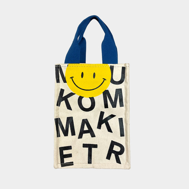 FASHNZFAB Smile Rectangle Tote Bag White 2