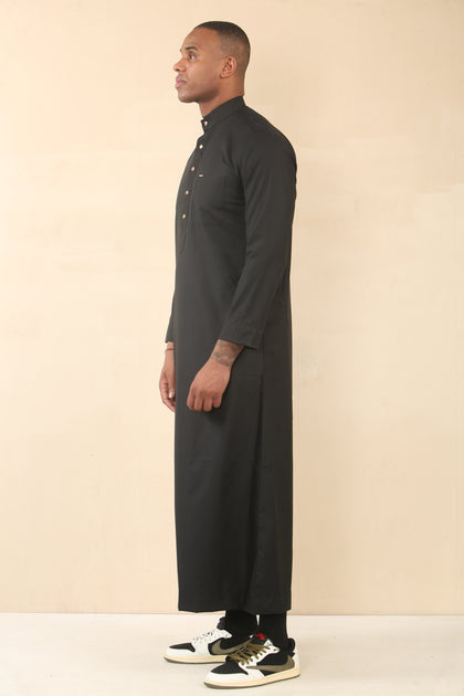 Unbranded Thobe Robe Black Medium 4