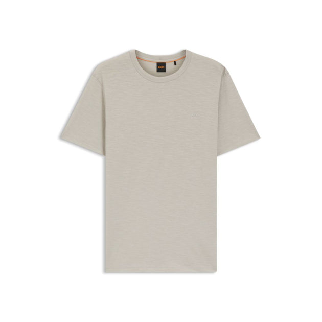 Boss Slub Cotton T-Shirt Marron Medium 2
