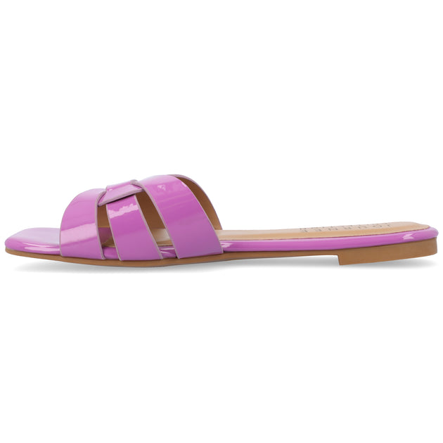 Journee Collection Arrina Flat Sandal White US 11 3