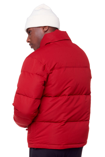 Alpine Tuktut Men's Vegan Down Retro Short Jacket Red Medium 4