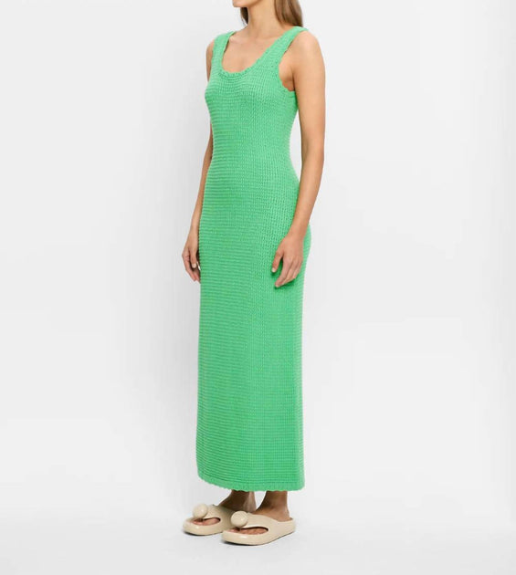 KIVARI Martina Maxi Knit Dress Green Large 4