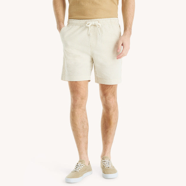 Nautica Herren 7" Gestreifte Seersucker Shorts 3
