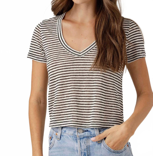 sundays Stripe Linen Sister Tee Multi Large 2