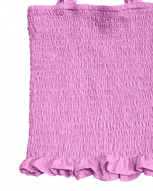 little Olin Girls Tie Smock Top Pink US 14 3