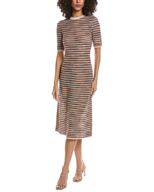 Missoni Wool-Blend Dress Brown XS 2