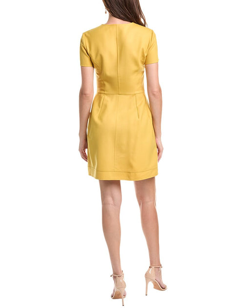 Oscar de la Renta Minikleid Gelb US 8 3