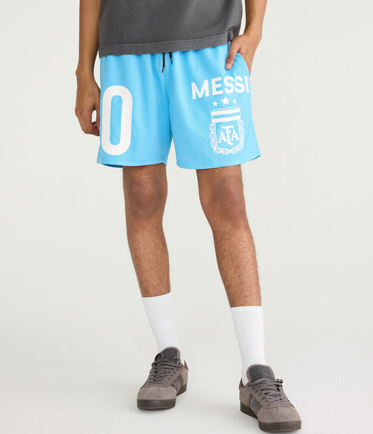 Aeropostale Messi 10 Afa Mesh Shorts Blue XLarge 2