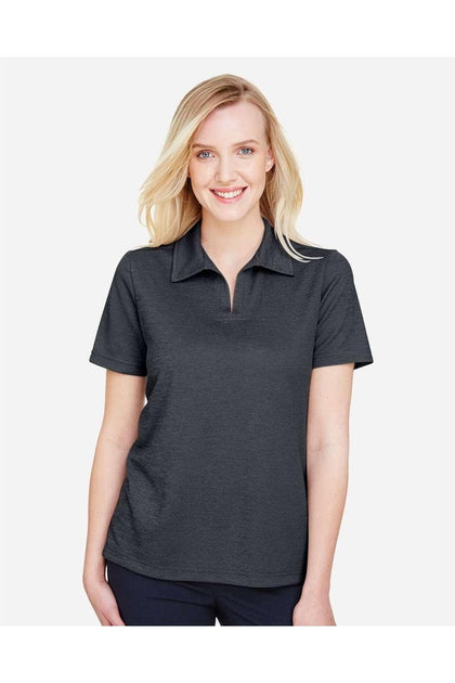 Devon & Jones CrownLux Performance Melange Polo Grey Large 4