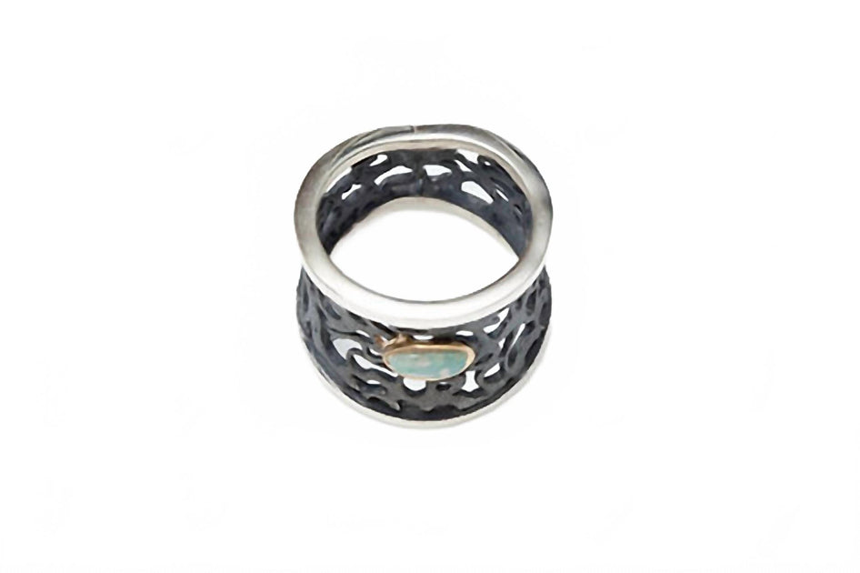 Avenue Chic Lace Ring Black US 9 3