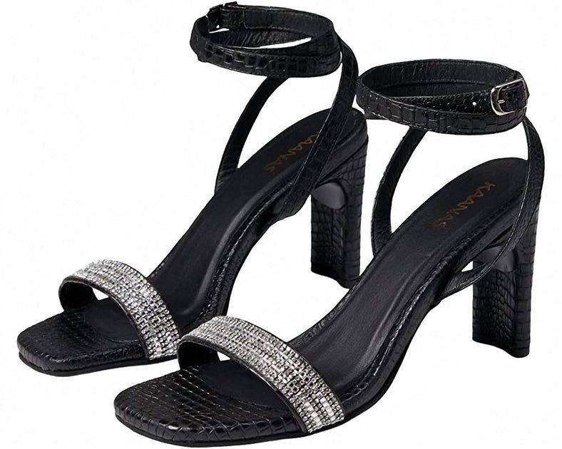 KAANAS Shania Sandal Black 10 3