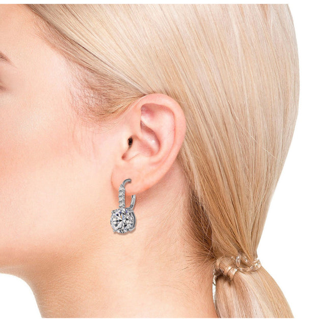 Rachel Glauber Basket-Set Drop Earrings Silver 4