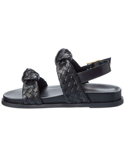 Schutz Kareena Leather Sandal Black US 9 3