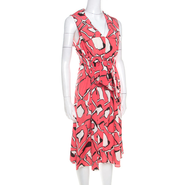 Escada Sleeveless Dress Pink Medium 3