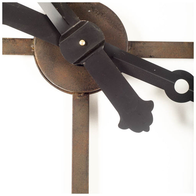 Horloge Murale Squelette en Métal Noir 127 cm Hivvago 2