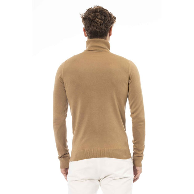 Baldinini Trend Modal V-Neck Sweater Beige Large 6