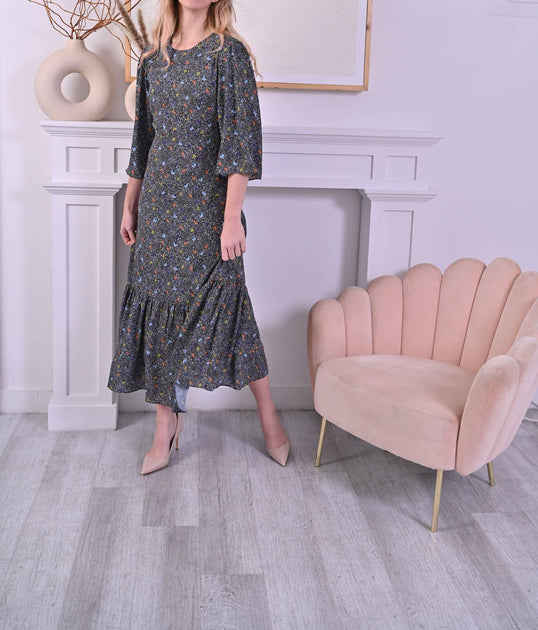 PERO New York Adrianna Dress Blue XLarge 3