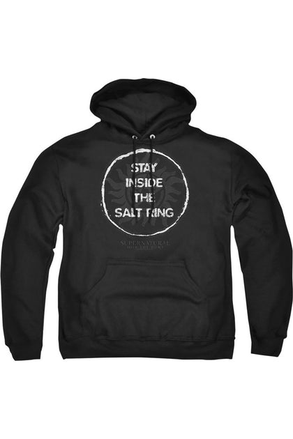 Gildan Supernatural Stay Inside The Salt Ring Hoodie Black Small 2