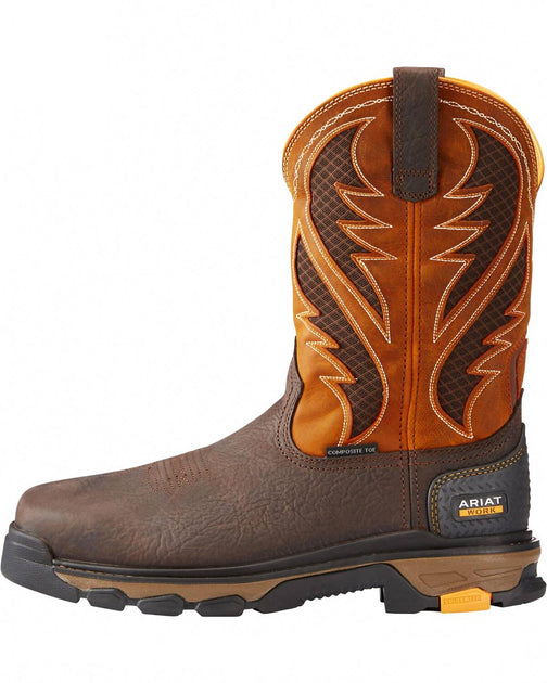 Ariat Intrepid Venttek Composite Toe Work Boots Orange US 12 3
