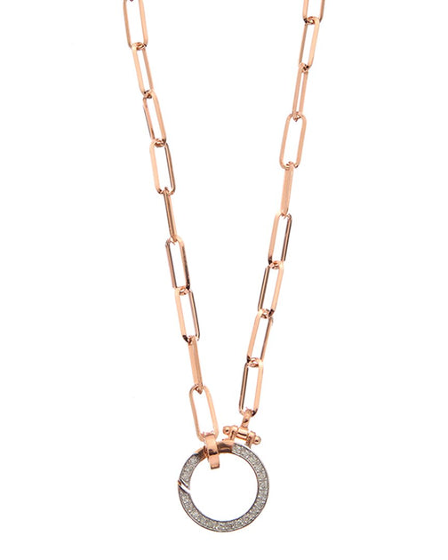 Meshmerise 18K Over Silver 0.20 ct. tw. Diamond Necklace Silver One Size 3