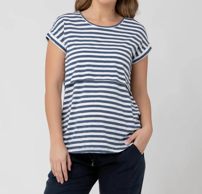 Ripe Lionel Nursing Tee Blue Small 2