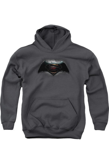Gildan Batman V Superman Youth Hoodie Black XLarge 2