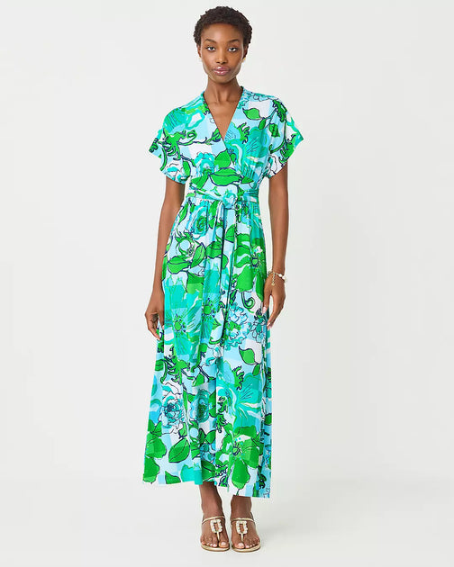 Lilly Pulitzer Robe Longue Keenan Multi US 4 2