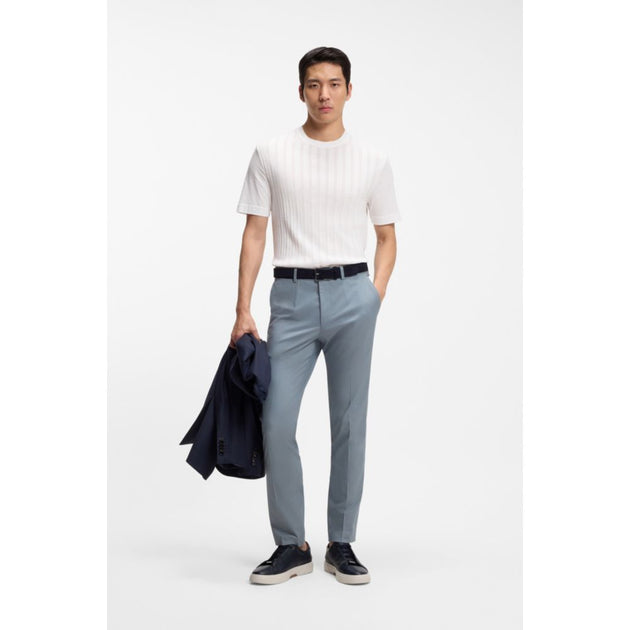 Boss Cable-knit T-shirt White Large 3