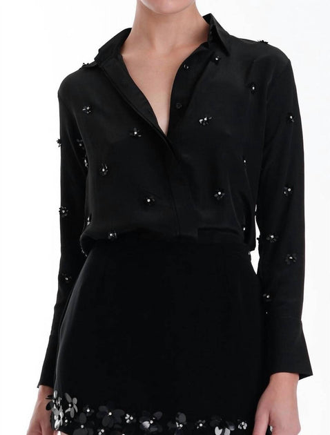 Karina Grimaldi Bella Bluse Schwarz Medium 2