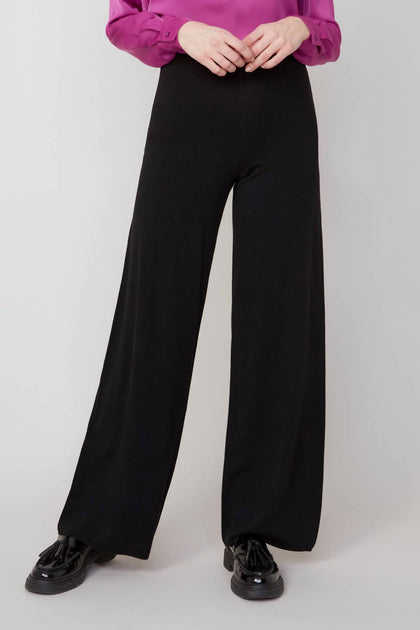 Renuar Pull-On Knit Bootcut Pant Black Large 2