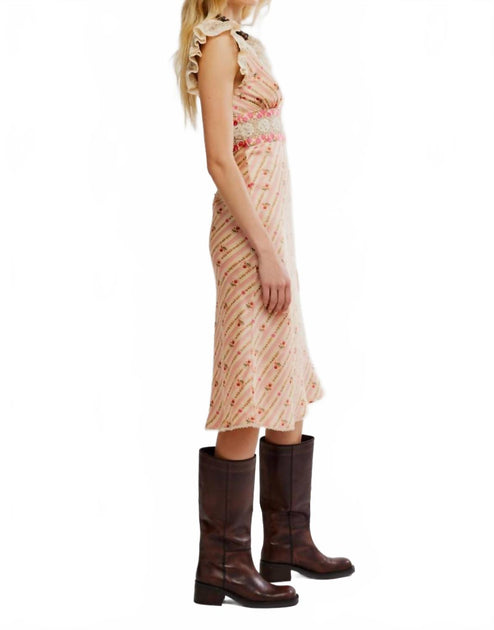 Free People Bali Belle Midikleid Pink Medium 4