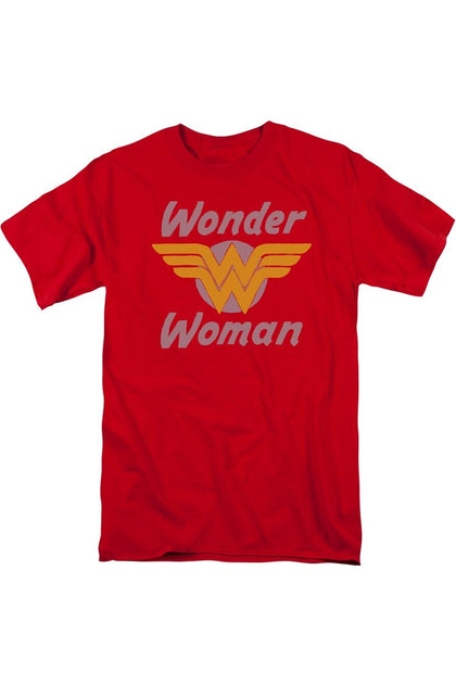 Gildan DC Comics Wonder Woman Wings Short Sleeve Tee Red Large 2