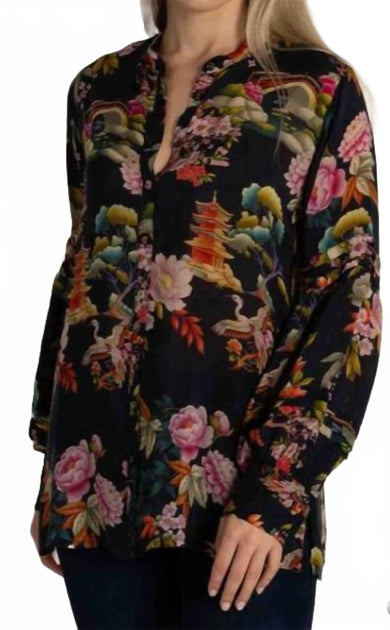 Johnny Was Malina Blouse Black Small 2