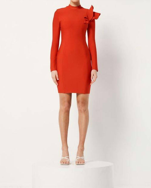 Elliatt Parvin Mini Dress Orange Medium 2