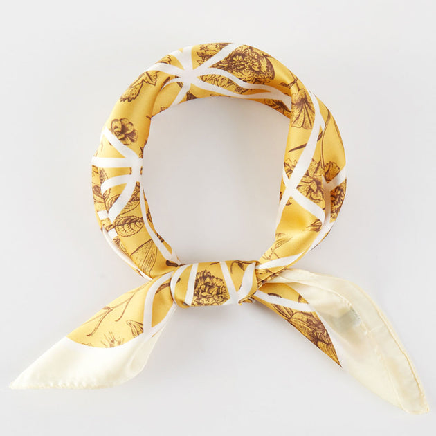 TRUEDAMES Square Bandana Scarf Gold One Size 2