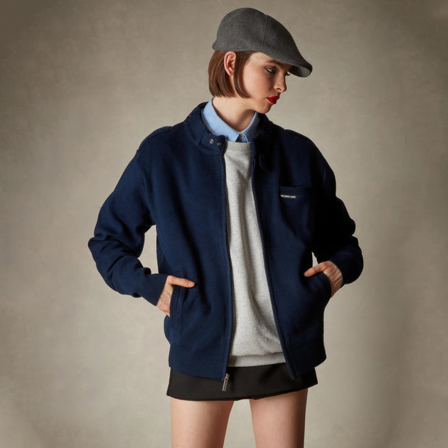 Members Only Iconic Racer Sweater Blue Medium 3