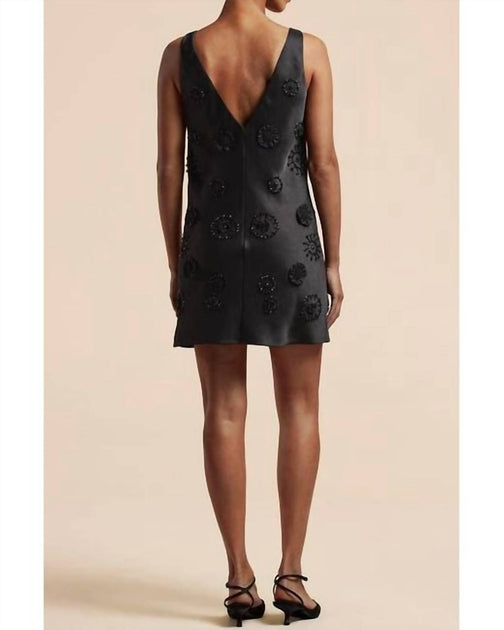 Rebecca Taylor Beaded Shift Dress Black US 4 4