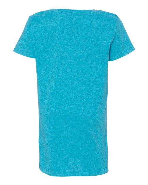 Next Level Girls' CVC Princess T-Shirt Green Large 4