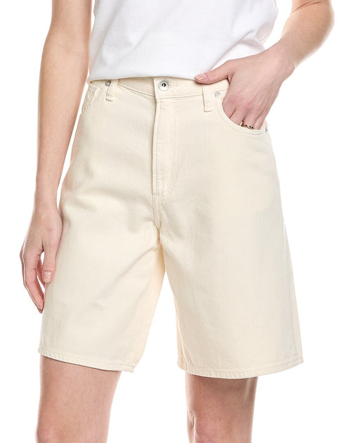 rag & bone Cynthia Denim Short Ecru 27 2