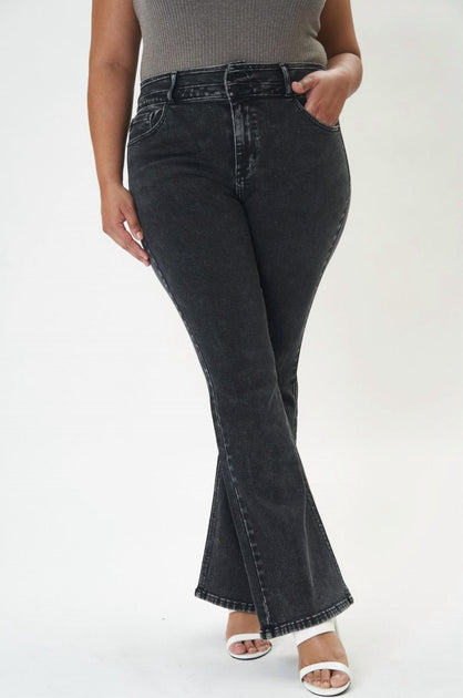 KanCan Jovi Plus Size Flare Jeans Grey US 18W 4